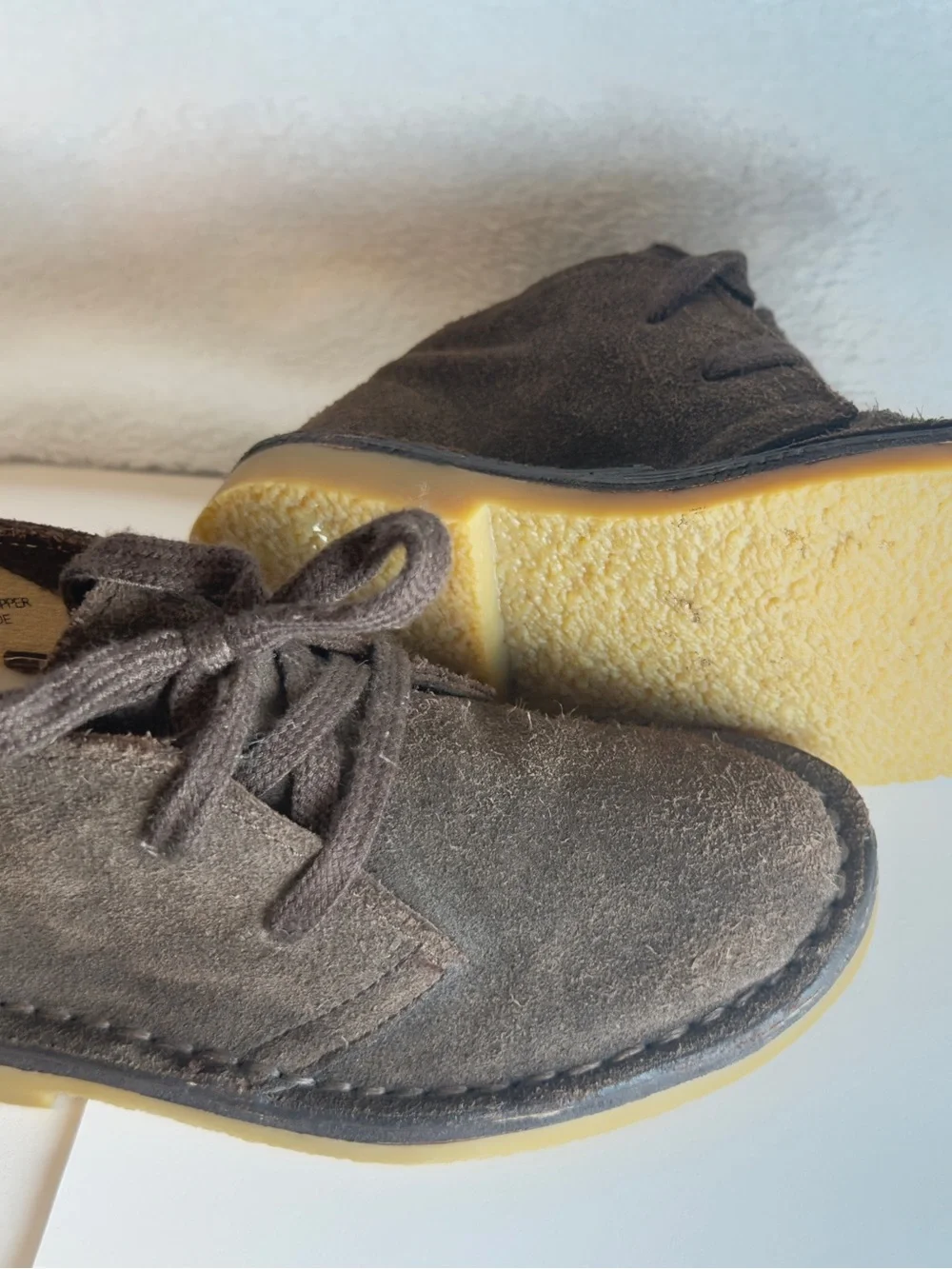 Nordstrom Kids Gray Suede Lace-Up Desert Boots